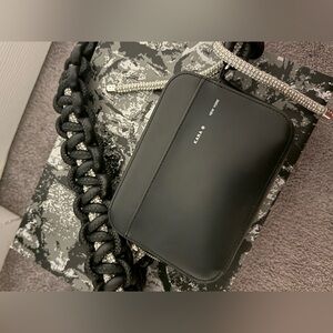 Kara Crossbody Bag With Black and silver strap